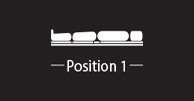 Kinderkrankenbett (3 Motoren) ALARA 3M — Position 1