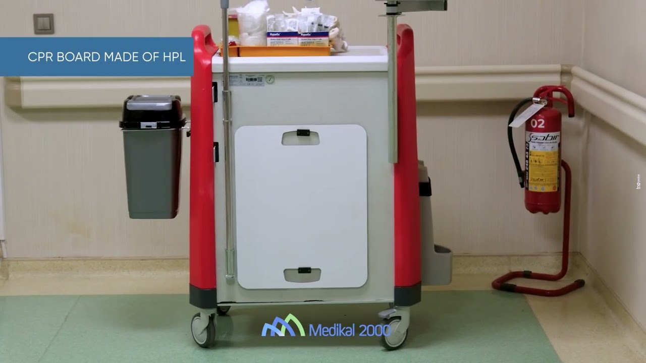 Medikal 2000 MA-03 Emergency Trolley/Crash Cart